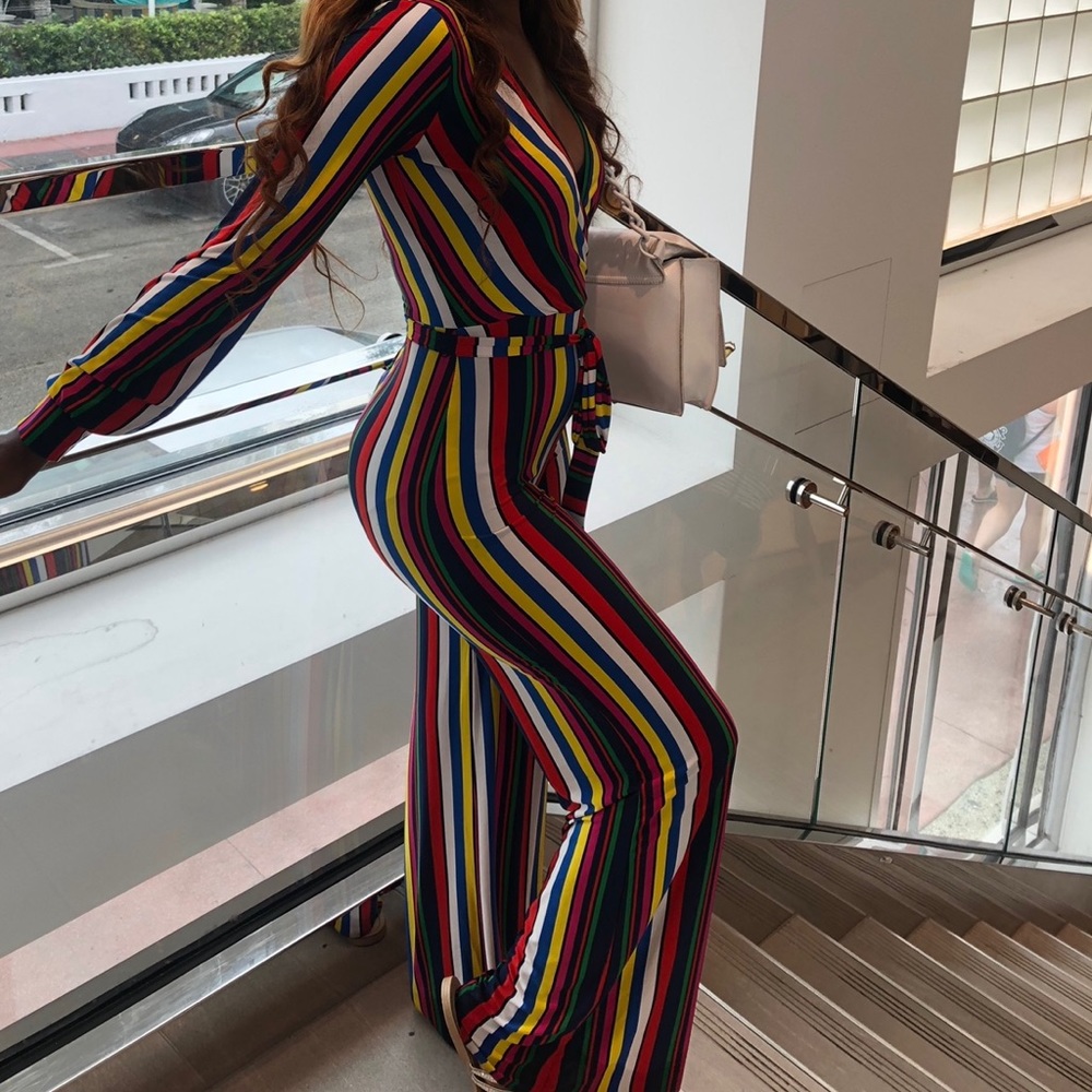Fashionova striped/ colorful jumpsuit